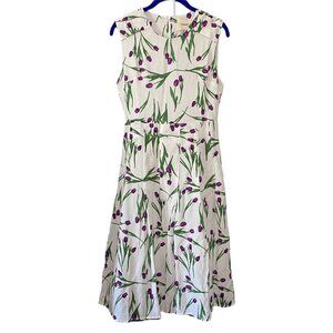 I Madeline floral Women’s Dress‎ Small Purple Tulip Garden Style MD1370D